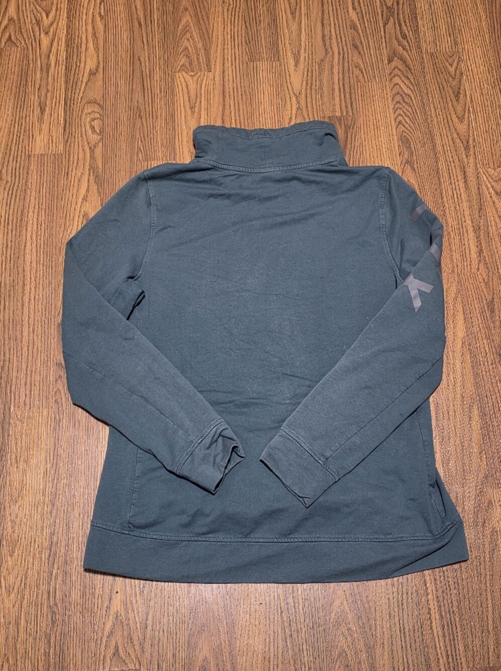 Fox Racing Womens Green Funnel Neck Cowl Pullover Sweatshirt Logo Athleisure XL - Picture 7 of 7